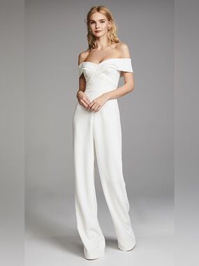 Theia Colette Off-Shoulder Jumpsuit